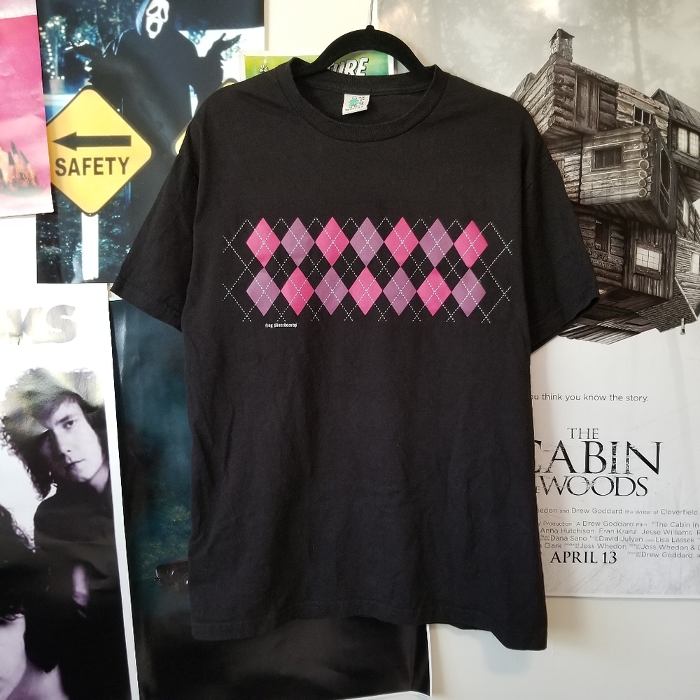Frog Skateboards pink and purple argye t-shirt